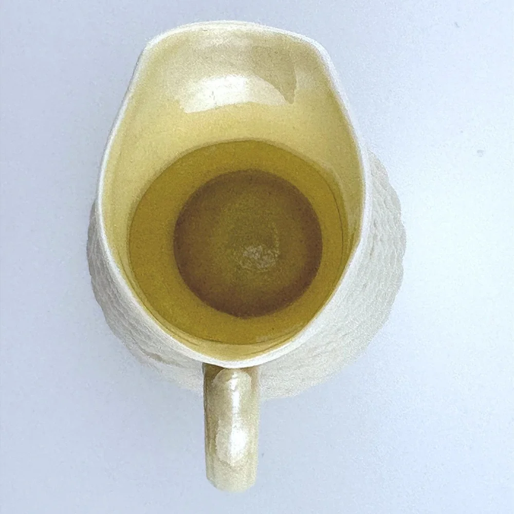Belleek Ireland‎ Neptune Shell Pitcher Creamer Iridescent Luster 6th Green Mark